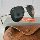 Óculos Aviador em Lentes de Cristal + BRINDE - Case em Couro Sintético